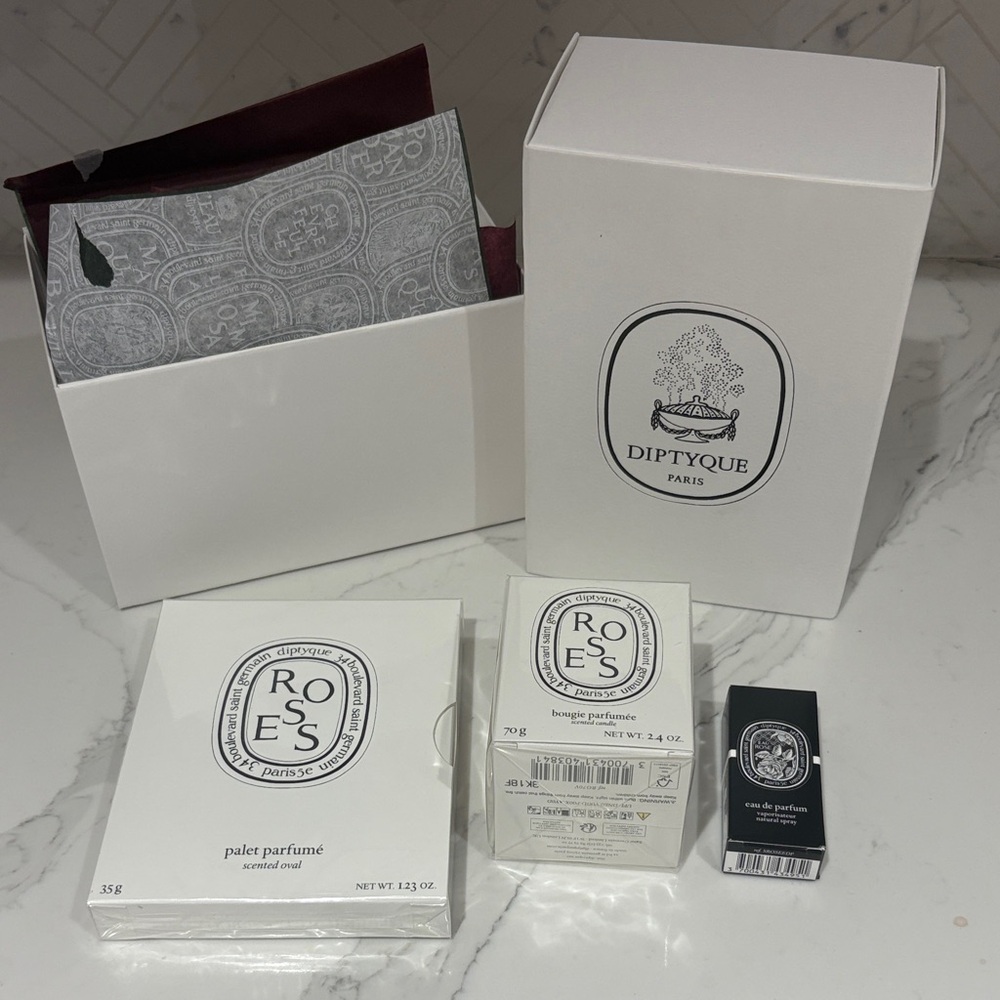 Diptyque Roses Scented Candle Gift Set